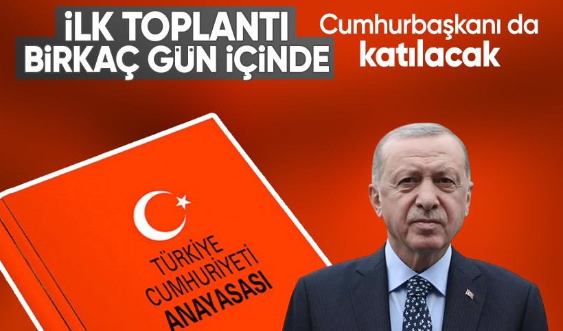 Yeni anayasa için ilk toplantı bayramdan önce! Cumhurbaşkanı Erdoğan da katılacak