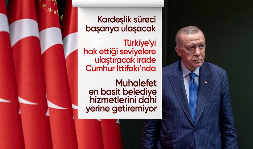 Cumhurbaşkanı Erdoğan'dan bayram mesajı: Kardeşlik süreci başarıya ulaşacak