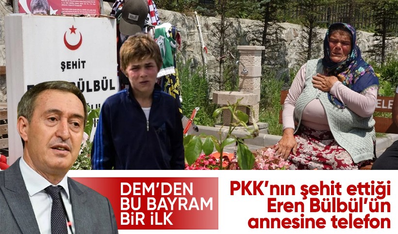 DEM Parti'den Şehit Eren Bülbül'ün annesine telefon