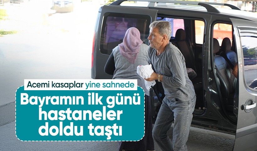 Acemi kasaplar yine sahnede: Bayramın ilk günü hastaneler doldu