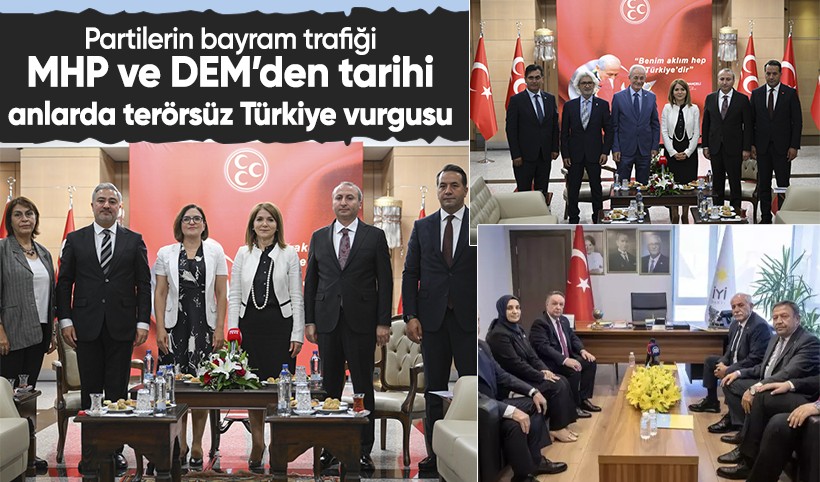 Siyasi partilerin bayram trafiği başladı! Tarihi görüşmelerden detaylar