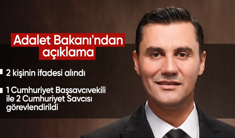 Bakan Tunç'tan Ferdi Zeyrek açıklaması: 2 kişinin şüpheli sıfatıyla ifadeleri alındı