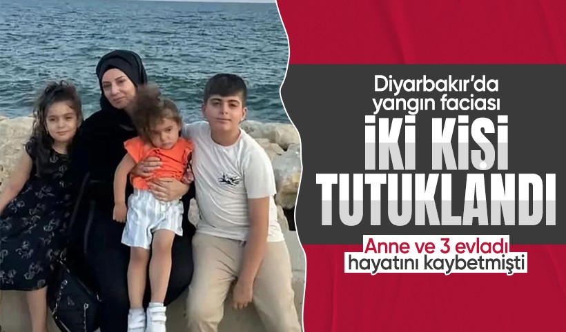 Diyarbakır'daki yangın faciasında iki kişi tutuklandı