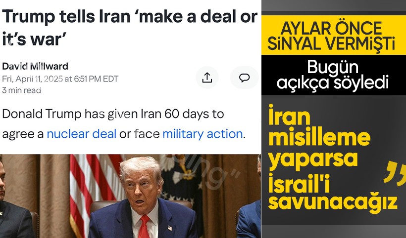 ABD Başkanı Trump: İran misilleme yaparsa İsrail'i savunacağız