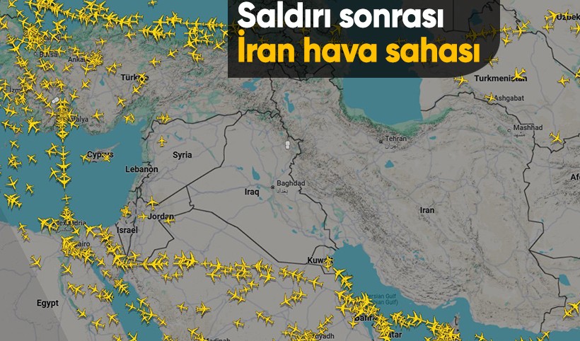 İsrail'in İran'a saldırısı sonrası İran hava sahasında kaos