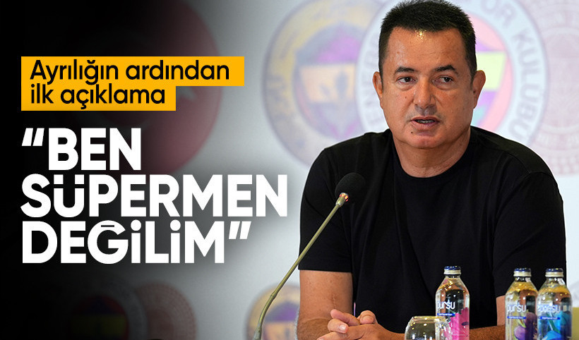 Acun Ilıcalı ilk kez konuştu: Fenerbahçe'den neden ayrıldı?