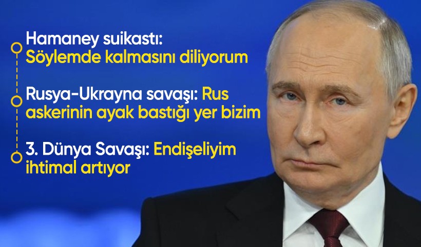 İsrail'in Hamaney suikastı iddiası! Putin: Söylemde kalmasını diliyorum