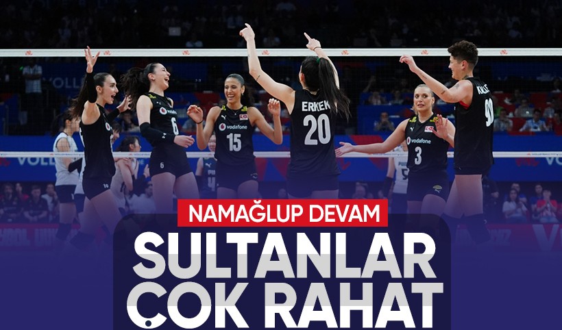 Filenin Sultanları VNL'de İstanbul'daki 3. maçta Güney Kore'yi 3-0 mağlup etti