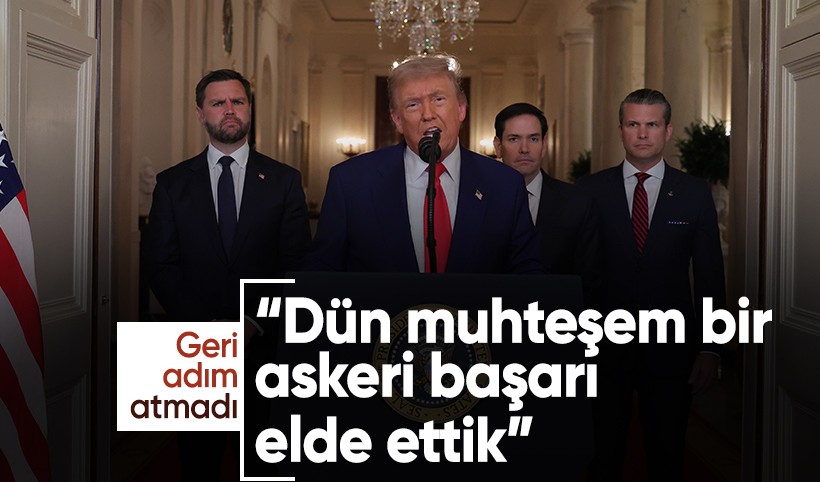 Trump: Bombayı ellerinden aldık