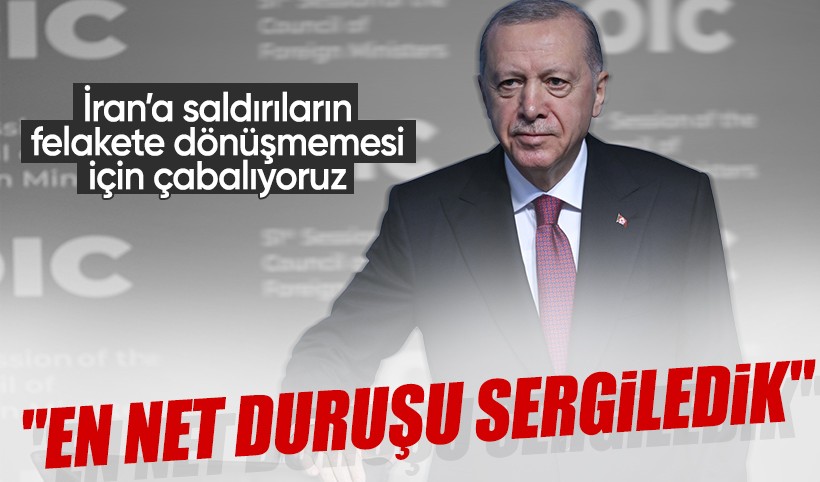 Cumhurbaşkanı Erdoğan: İran egemenliğine saldırı tasvip edilemez, büyük felaketlerin yaşanmaması için çabalıyoruz