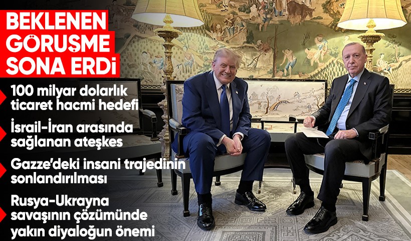 Cumhurbaşkanı Erdoğan, Donald Trump ile bir araya geldi