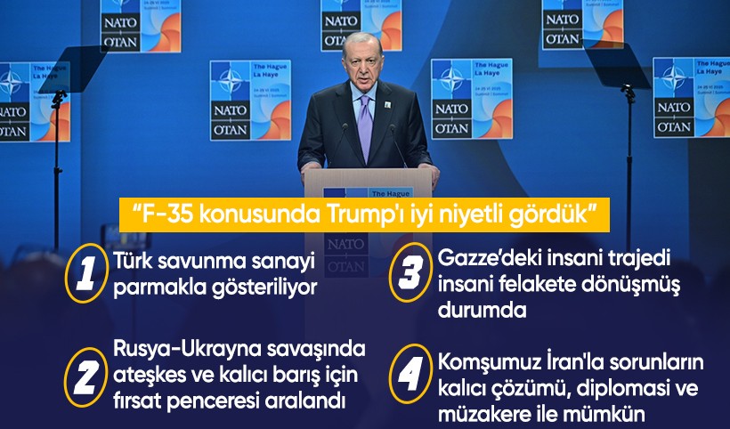 Cumhurbaşkanı Erdoğan NATO Zirvesi'nde açıklamalarda bulundu