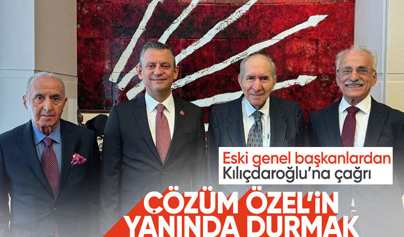CHP'de eski genel başkanlardan Kılıçdaroğlu'na çağrı: Çözüm Özgür Özel'in yanında durmaktır