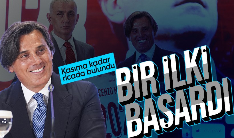 Montella bir ilki başardı! Yeni sözleşmeyi imzalarken ricasını söyledi