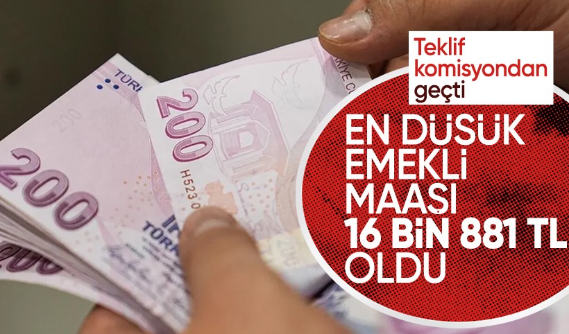 En düşük emekli maaşına zam teklifi komisyondan geçti