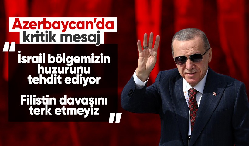 Cumhurbaşkanı Erdoğan, Ekonomik İşbirliği Teşkilatı Zirvesi'nde: Filistin davasını terk etmeyiz