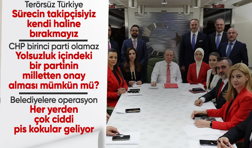 Cumhurbaşkanı Erdoğan: CHP ne kendine ne de belediye başkanlarına güvenmiyor