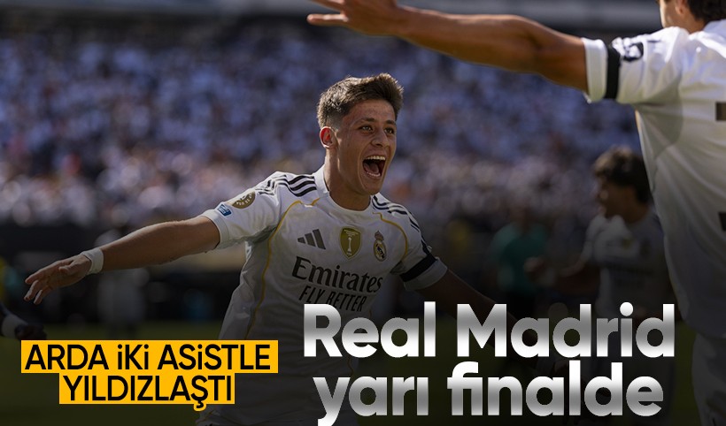 Arda Güler'in iki asist yaptığı maçta Real Madrid yarı finale yükseldi
