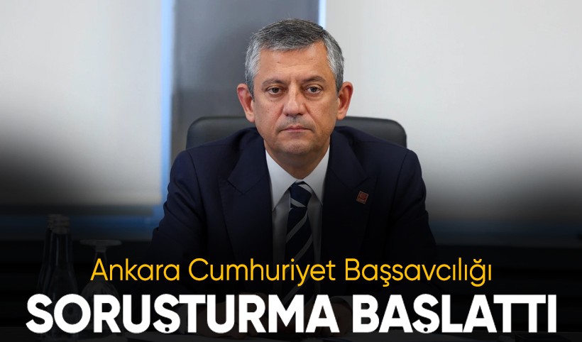 Özgür Özel hakkında soruşturma açıldı