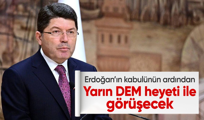 Adalet Bakanı Tunç, yarın DEM Parti heyetini kabul edecek