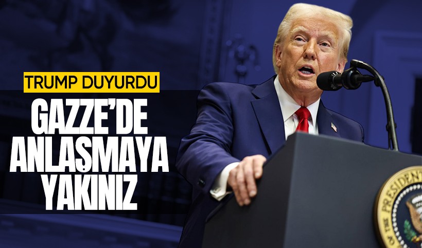 Donald Trump'tan ateşkes sinyali! "Gazze'de bir anlaşmaya yakınız"