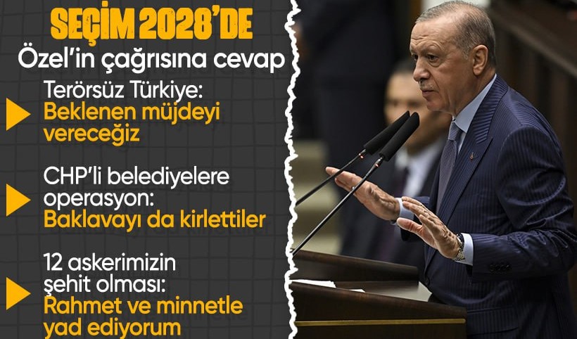 Cumhurbaşkanı Erdoğan'dan önemli açıklamalar: CHP'ye rüşvet operasyonu, terörsüz Türkiye, seçim
