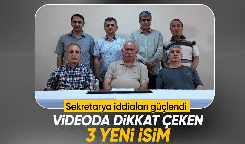 Teröristbaşı Öcalan'ın videosunda 3 yeni isim: Sekretarya iddiaları güçlendi