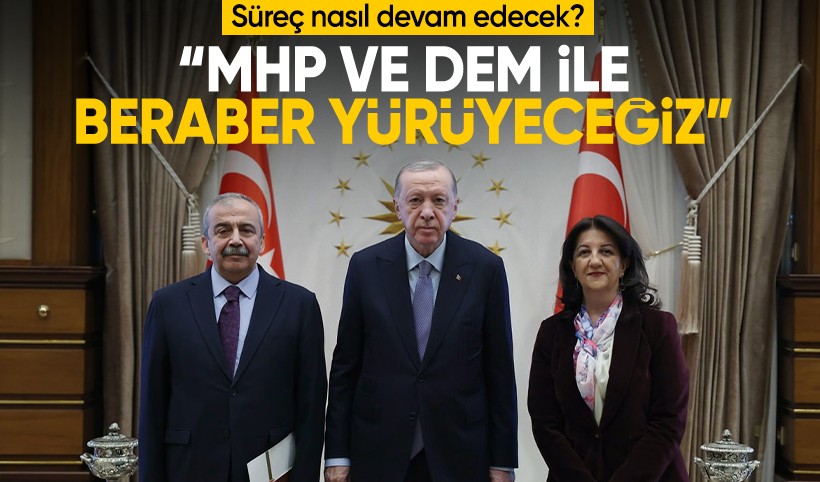 Erdoğan’dan tarihi açıklama: AK Parti, MHP ve DEM Parti olarak bu yolda beraber yürüyeceğiz