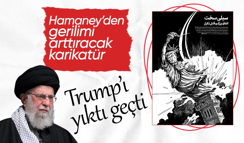 Hamaney'den ABD ile gerilimi arttıracak karikatür: Saldırılar her an tekrarlanabilir