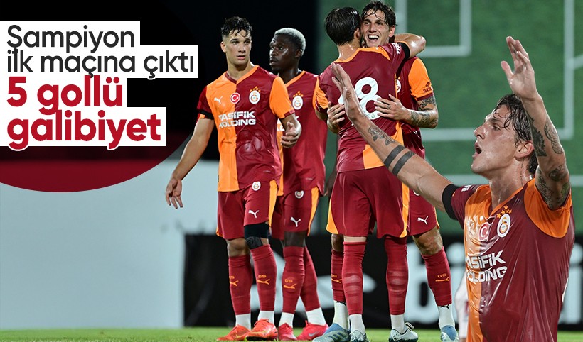 Şampiyon Galatasaray ilk hazırlık maçında Ümraniyespor'u 5-2 mağlup etti