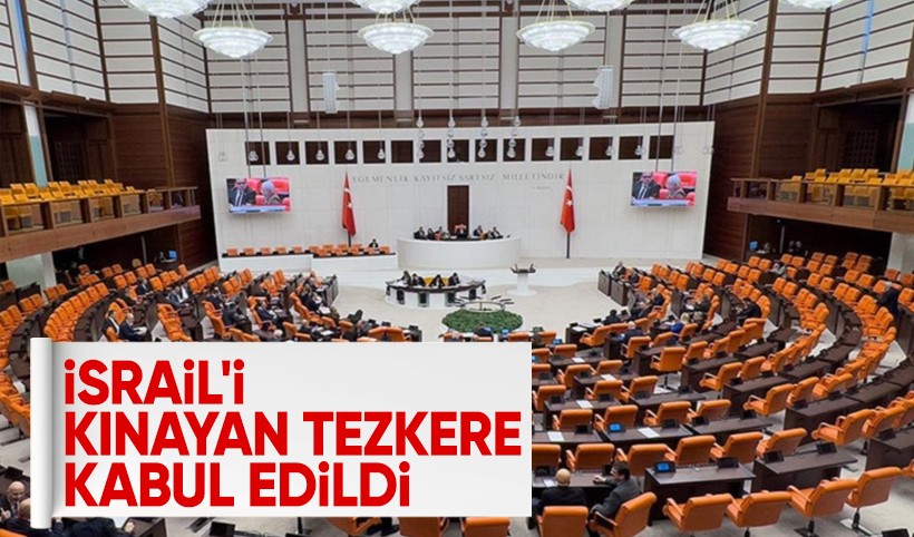 İşgalci İsrail'in Suriye'deki saldırılarına karşı TBMM tezkeresi kabul edildi