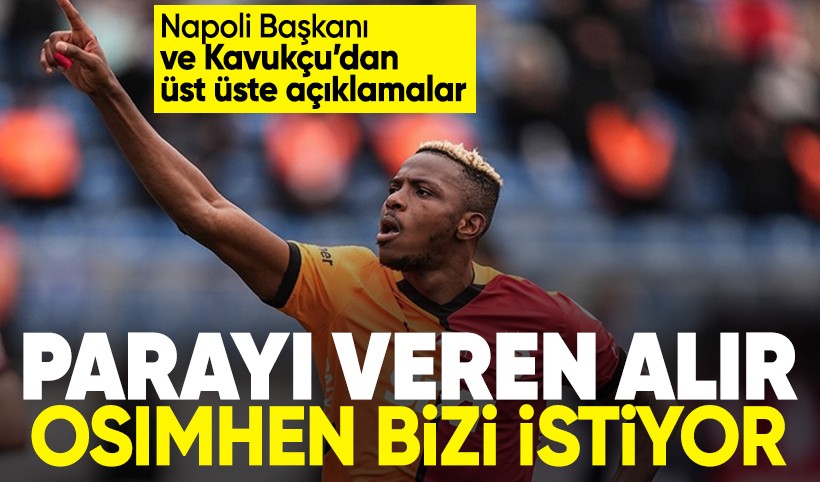 Napoli Başkanı’ndan Osimhen açıklaması: Anlaşmalar iki taraf arasında yapılır