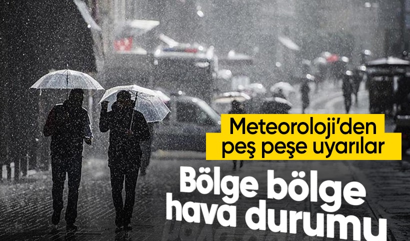 Meteoroloji'den peş peşe uyarılar: Sağanak geliyor! Marmara'da sıcaklıklar düşüyor