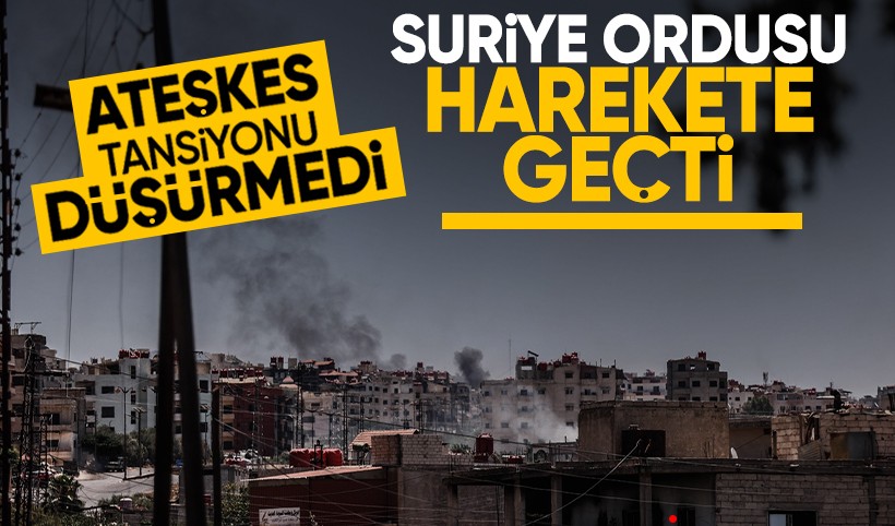 Suriye ordusu Süveyda’ya ilerliyor: Dürzi-Bedevi çatışması yeniden alevlendi