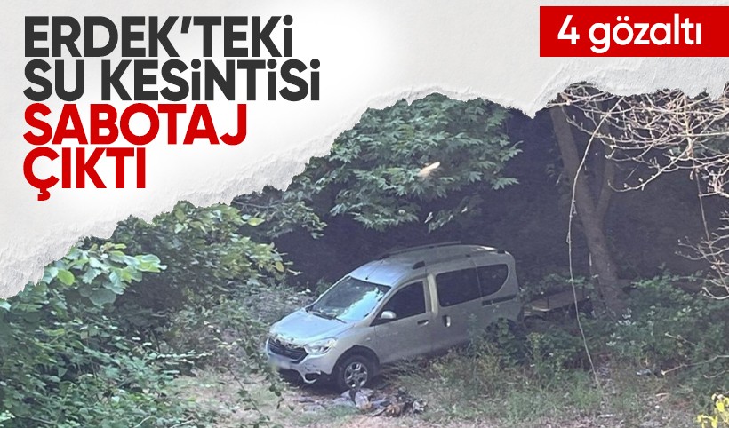 Balıkesir Erdek'teki su kesintisinin nedeni sabotaj mı? Başkan fotoğrafla duyurdu