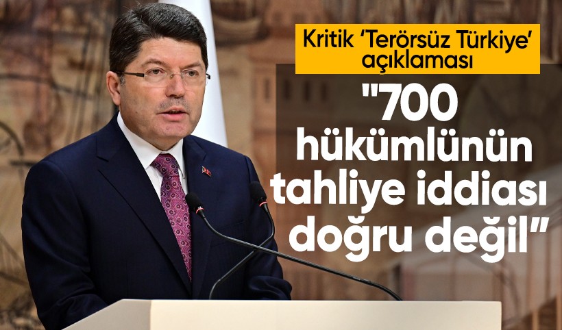 Adalet Bakanı Tunç: 700 hükümlünün tahliye edildiği iddiası doğru değil