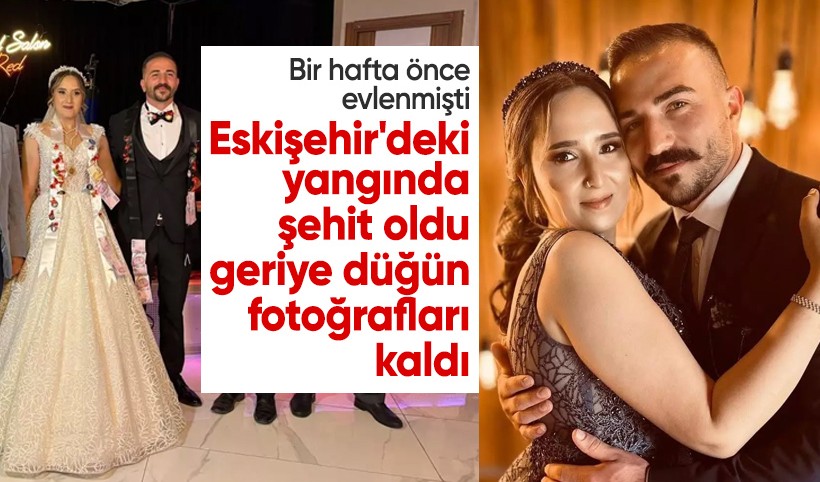 Yangın şehidi Tolunay Kocaman'ın 1 hafta önce evlendiği ortaya çıktı