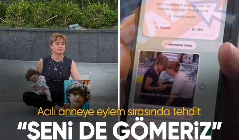 Yasemin Minguzzi eylem sırasında tehdit edildi