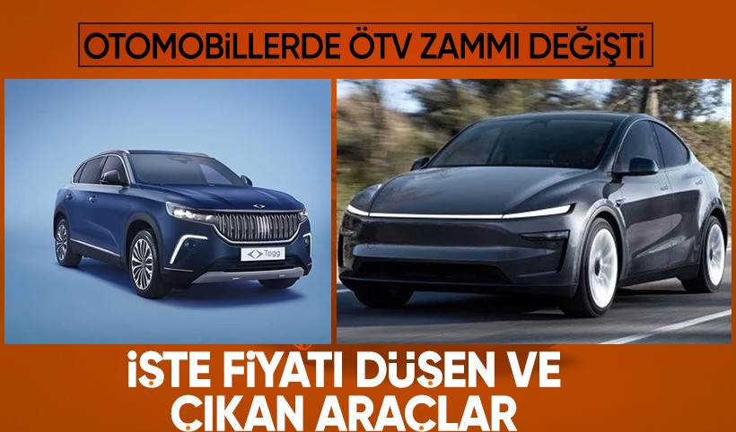 ÖTV zammı sonrası değişti! İşte fiyatı düşen ve yükselen araçlar
