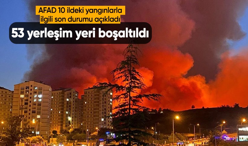 AFAD: 53 yerleşim yeri boşaltıldı