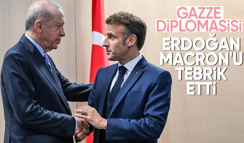 Cumhurbaşkanı Erdoğan, Macron ile görüştü! "Uluslararası toplum harekete geçmeli"