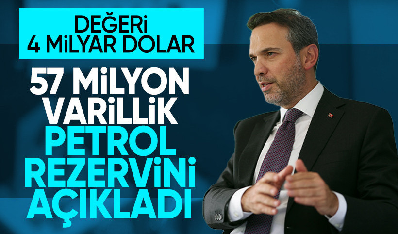 Bakan Bayraktar: 57 milyon varillik petrol rezervi tespit edildi