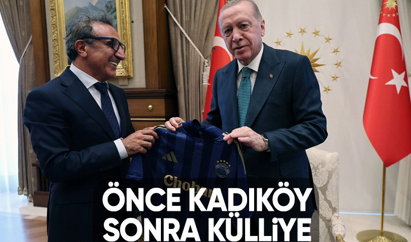 Cumhurbaşkanı Erdoğan Fenerbahçe'ye sponsor olan Chobani sahibi Hamdi Ulukaya'yı kabul etti