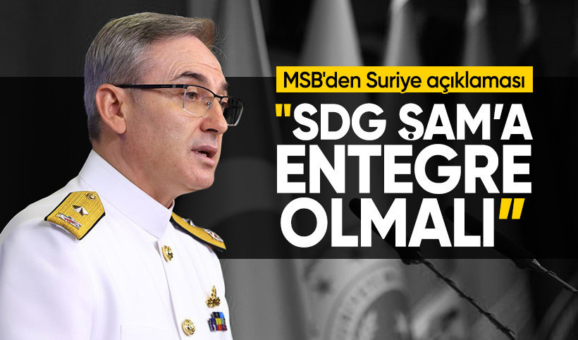 MSB: Suriye'nin bütünlüğüne destek vermeye devam edeceğiz
