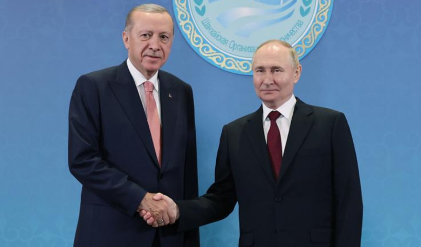 Cumhurbaşkanı Recep Tayyip Erdoğan, Putin ile görüştü