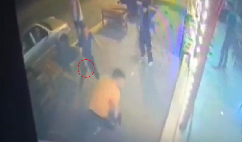 Antalya'da oda başkanının 2 kişiyi öldürdüğü olay kamerada