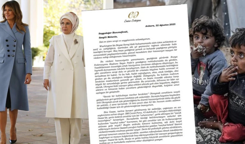 Emine Erdoğan’dan Melania Trump’a Gazze mektubu