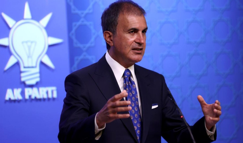 AK Parti sözcüsü Ömer Çelik: 'Ekrana yansıtılan cümleyi lanetliyoruz'