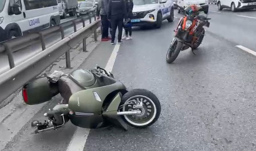 Küçükçekmece D-100 yan yolda feci kaza! 1 ölü, 1 ağır yaralı