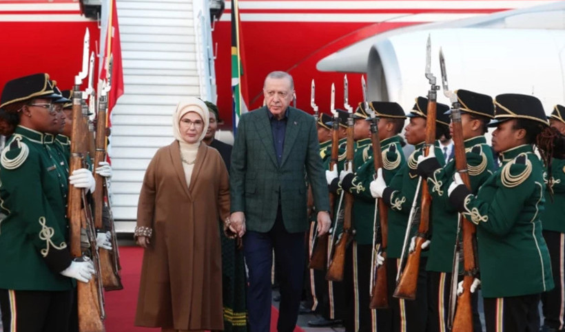 Cumhurbaşkanı Erdoğan G20 zirvesi için Johannesburg’da: Gündem Gazze ve Ukrayna’daki krizler